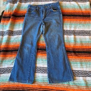 Vintage high rise Wrangler flares